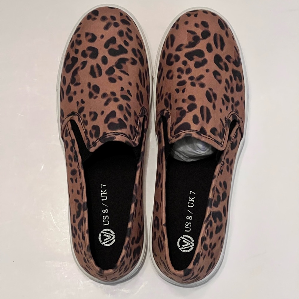 Cheetah Print Slip On Shoes for Ladies